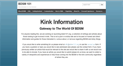 Desktop Screenshot of bdsm101.org